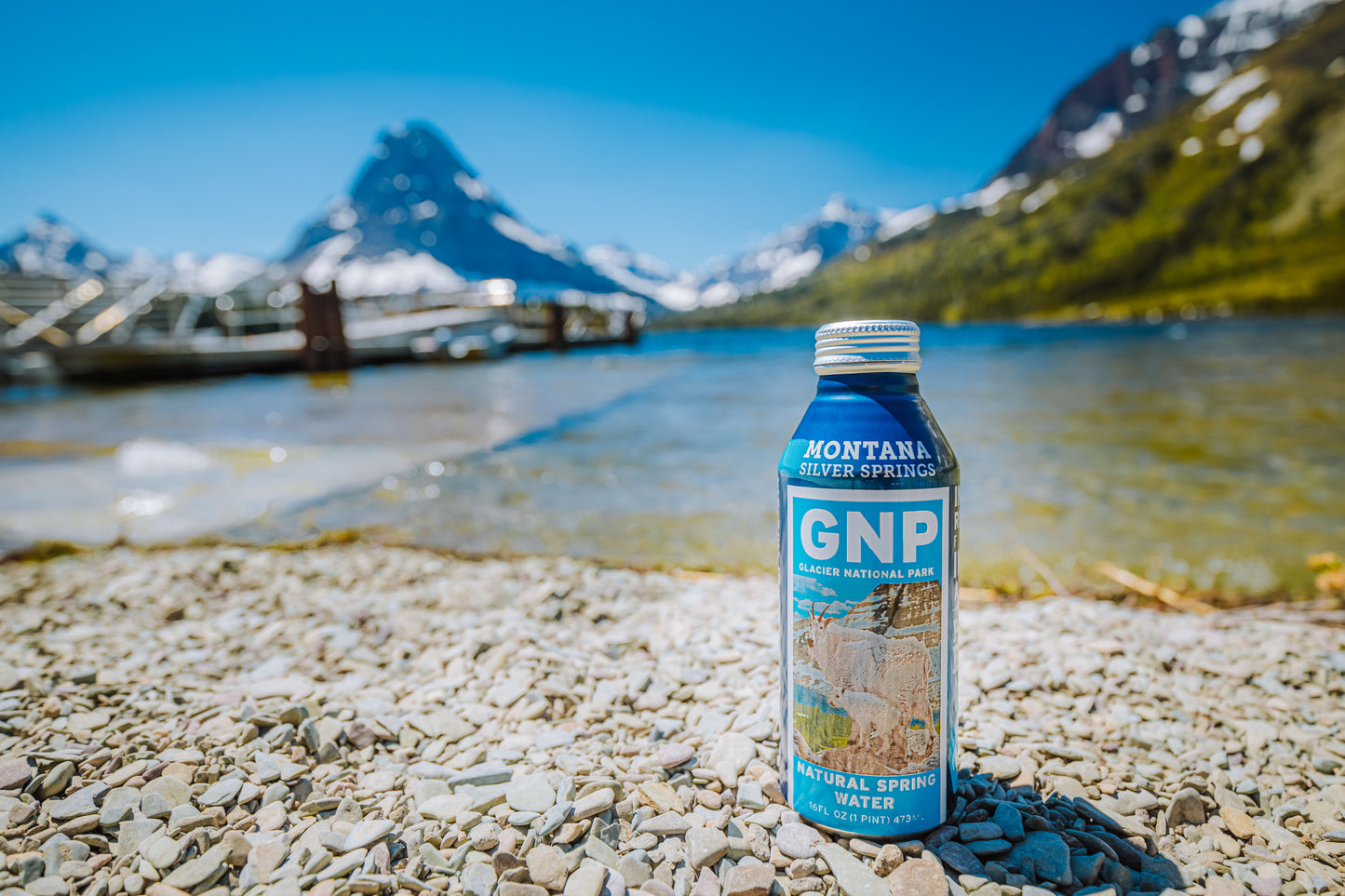 Glacier National Park Natural Spring Water - Case (x24 - 16oz bottles)